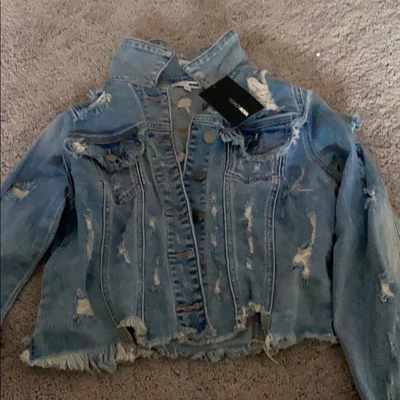 Fashion Nova Jackets & Blazers - Distressed Cropped Jean Jacket